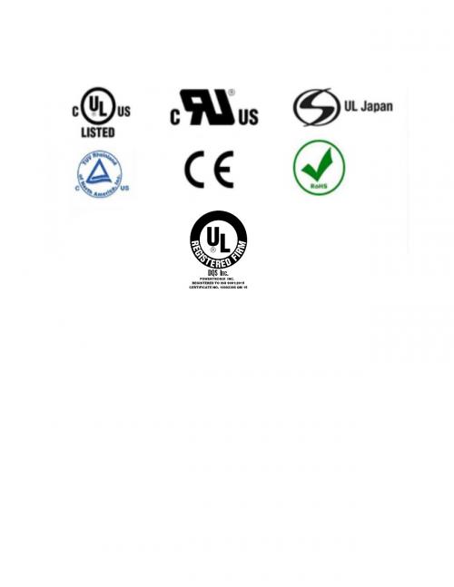 Powertronix International Safety Certifications